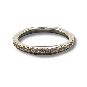 14kt White Gold Eternity Band 1.0 Ctw Finger Size 7.25